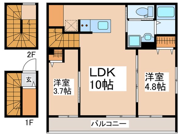 ミハス東新宿Ⅱの物件間取画像